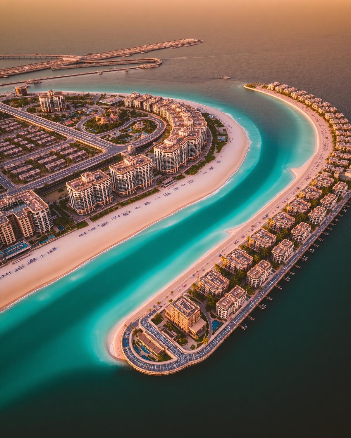 Beachfront penthouse, west crescent in Palm Jumeirah, Dubai